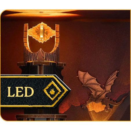 CarreraRevell Tiny Adventures Herr der Ringe Barad-Dür Book Nook – LED Holzbausatz