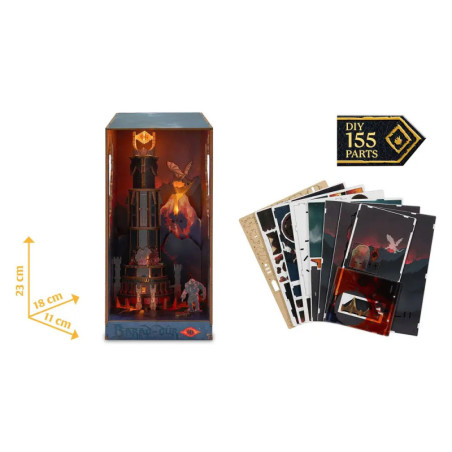 CarreraRevell Tiny Adventures Herr der Ringe Barad-Dür Book Nook – LED Holzbausatz