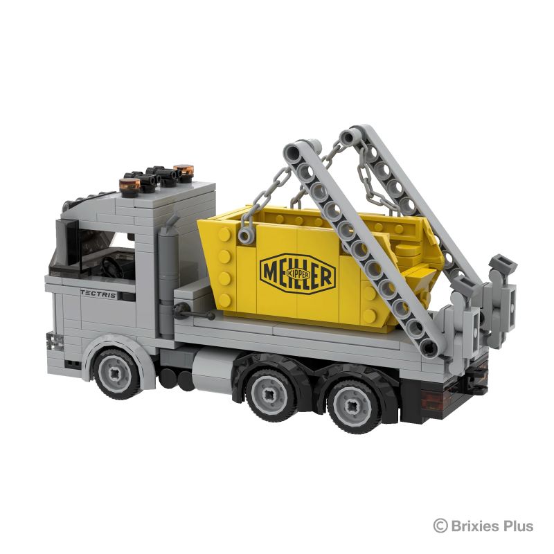 BRIXIES Plus Meiller Tectris Absetzkipper 222.768 | Klemmbausteinmodell | Hochwertig