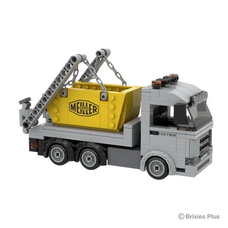 BRIXIES Plus Meiller Tectris Absetzkipper 222.768 | Klemmbausteinmodell | Hochwertig