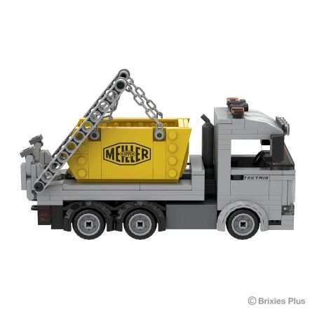 BRIXIES Plus Meiller Tectris Absetzkipper 222.768 | Klemmbausteinmodell | Hochwertig