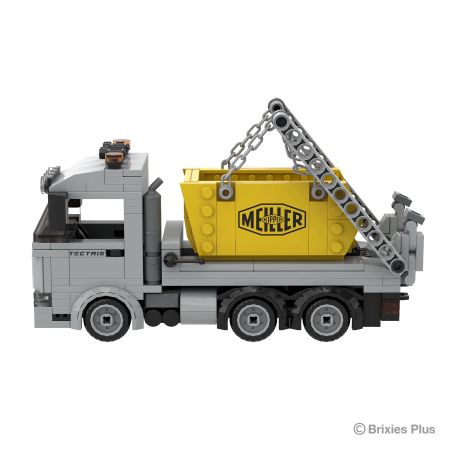 BRIXIES Plus Meiller Tectris Absetzkipper 222.768 | Klemmbausteinmodell | Hochwertig