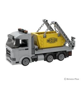 BRIXIES Plus Meiller Tectris Absetzkipper 222.768 | Klemmbausteinmodell | Hochwertig