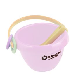 Tinti Spielstabil Mini Eimer Babyfoot Pastell | Robuster Eimer für Sand & Strand
