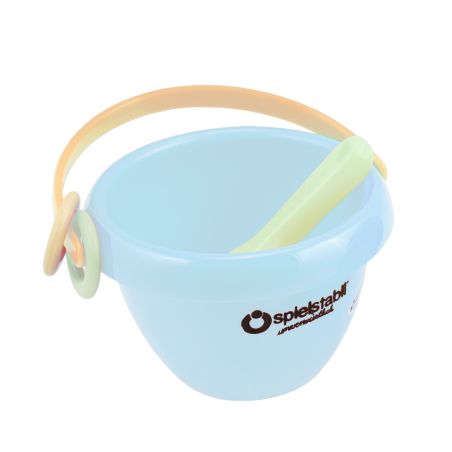 Tinti Spielstabil Mini Eimer Babyfoot Pastell | Robuster Eimer für Sand & Strand