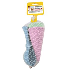 Tinti Spielstabil Eis-Duo Pastell 3-teilig | Sandspielzeug-Set mit Eistüte & Portionierer