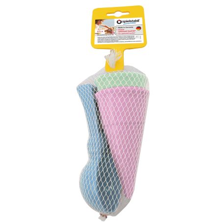 Tinti Spielstabil Eis-Duo Pastell 3-teilig | Sandspielzeug-Set mit Eistüte & Portionierer