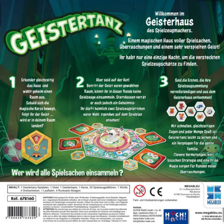 Hutter Trade Geistertanz Geschicklichkeitsspiel - Fange tanzende Geister, für 1-4 Spieler ab 6 Jahren