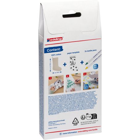 edding® Nikolaus Set sortiertes Display – Festliche Weihnachtsdekoration zum Sammeln & Verschenken