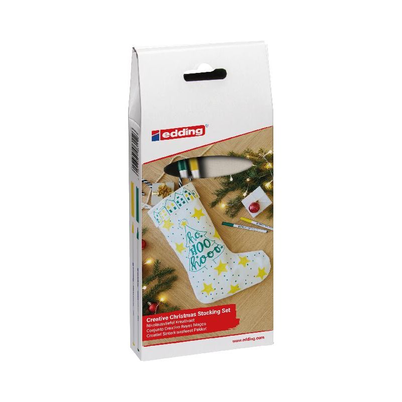 edding® Nikolaus Set sortiertes Display – Festliche Weihnachtsdekoration zum Sammeln & Verschenken