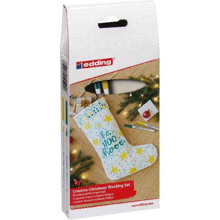 edding® Nikolaus Set sortiertes Display – Festliche Weihnachtsdekoration zum Sammeln & Verschenken