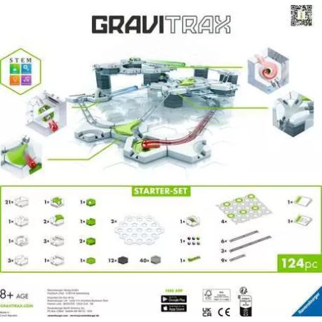 Ravensburger GraviTrax Starter-Set – Interaktives Kugelbahnsystem ab 8 Jahren