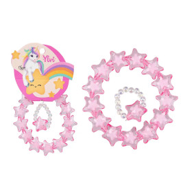 Ylvi Sternchenarmband und Ring im Set