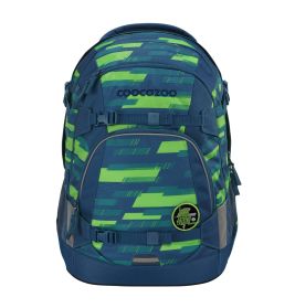 coocazoo Schulrucksack MATE Lime Stripe – Ergonomisch, nachhaltig & mitwachsend