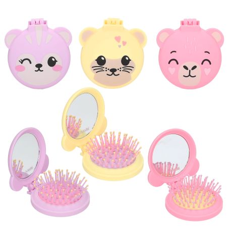 TOPModel Klapphaarbürste mit Spiegel