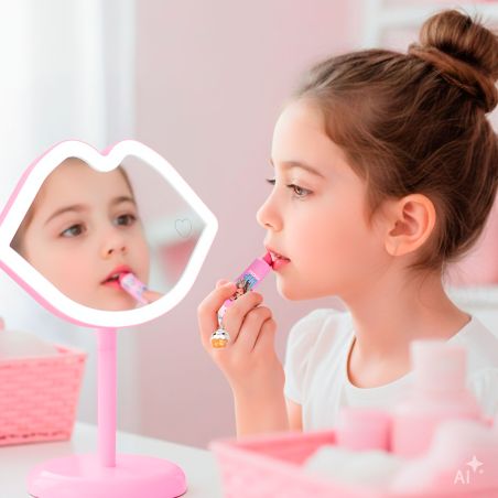 TOPModel LED Tischspiegel CANDY GLAM – Optimales Licht für Make-up & Styling