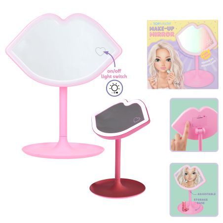 TOPModel LED Tischspiegel CANDY GLAM – Optimales Licht für Make-up & Styling