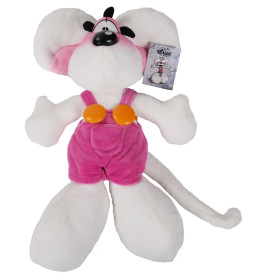 Diddl Plüschtier Diddl in rosa Latzhose  30 cm