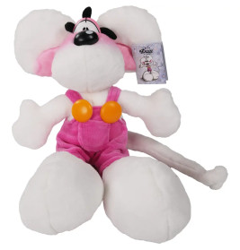 Diddl Plüschtier Diddl in rosa Latzhose  30 cm