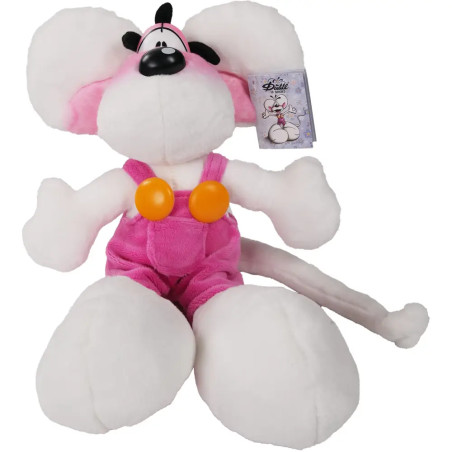 Diddl Plüschtier Diddl in rosa Latzhose  30 cm