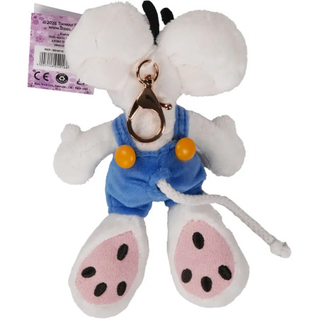 Diddl Plüsch-Schlüsselanhänger Diddl  in blauer Latzhose 15 cm
