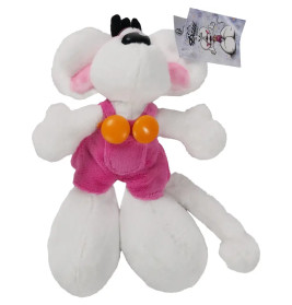 Diddl Plüschtier Diddl in rosa Latzhose 20 cm