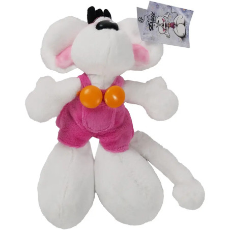 Diddl Plüschtier Diddl in rosa Latzhose 20 cm