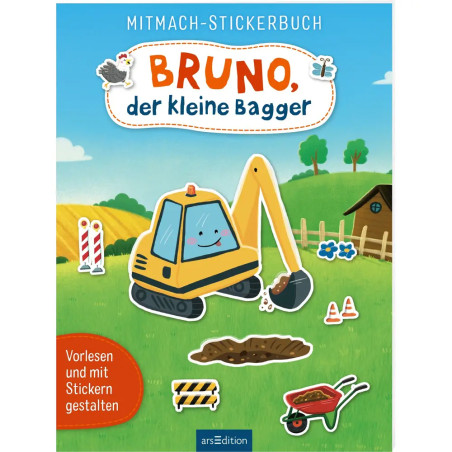 Mitmach-Stickerbuch – Bruno, der kleine Bagger