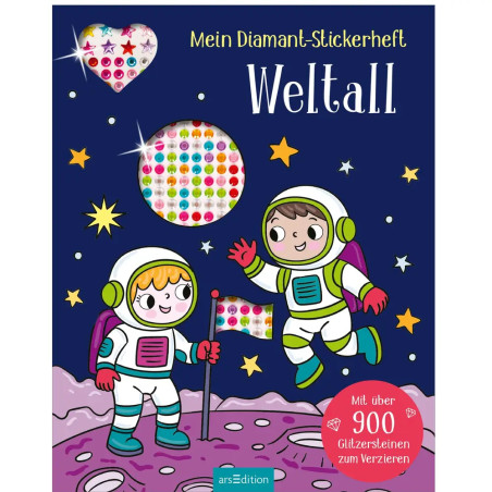 Mein Diamant-Stickerheft – Weltall
