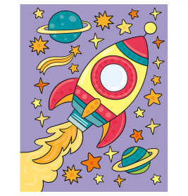 Mein Diamant-Stickerheft – Weltall