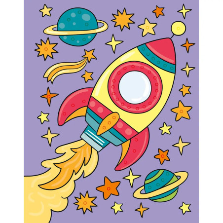 Mein Diamant-Stickerheft – Weltall