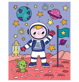 Mein Diamant-Stickerheft – Weltall