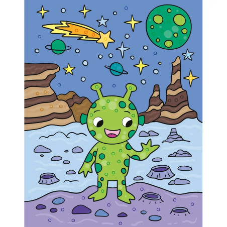 Mein Diamant-Stickerheft – Weltall