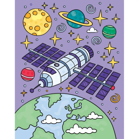 Mein Diamant-Stickerheft – Weltall