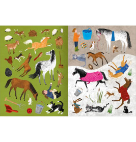 Mein Pferde-Stickerheft