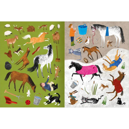 Mein Pferde-Stickerheft