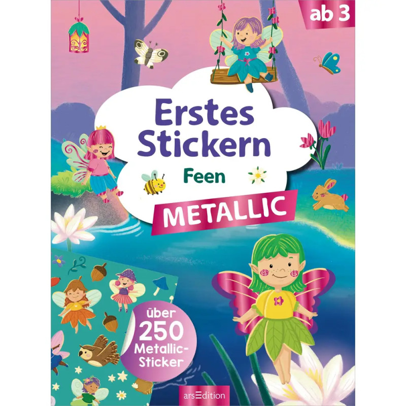 Erstes Stickern Metallic – Feen