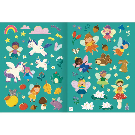 Erstes Stickern Metallic – Feen