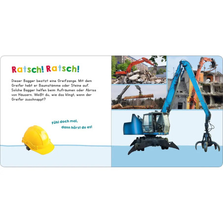 Hör mal rein, wer kann das sein? Bagger bei der Arbeit