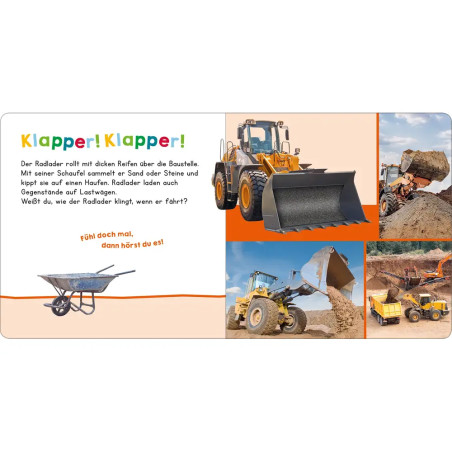 Hör mal rein, wer kann das sein? Bagger bei der Arbeit