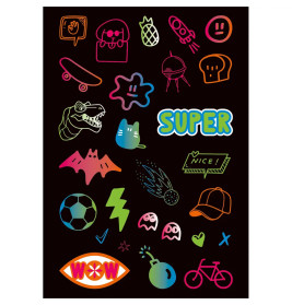 Neon-Sticker