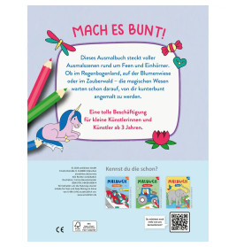 Malbuch Feen   Einhörner