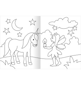 Malbuch Feen   Einhörner