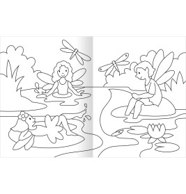 Malbuch Feen   Einhörner