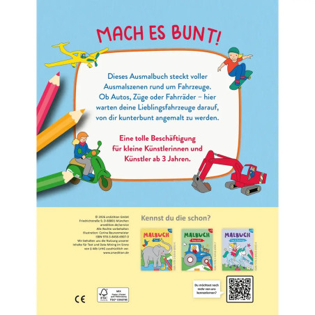 Malbuch Fahrzeuge