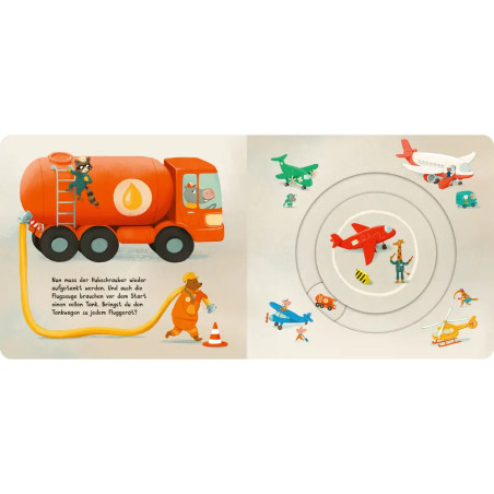 Meine Schiebebahn-Pappe: Fahr mit am Flughafen