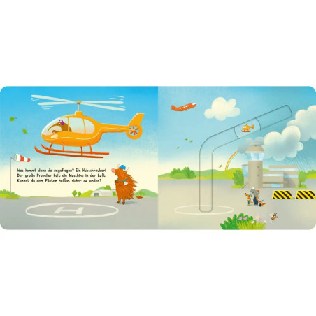 Meine Schiebebahn-Pappe: Fahr mit am Flughafen