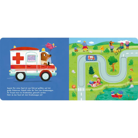 Meine Schiebebahn-Pappe: Fahr mit: Rettungsfahrzeuge