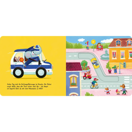 Meine Schiebebahn-Pappe: Fahr mit: Rettungsfahrzeuge