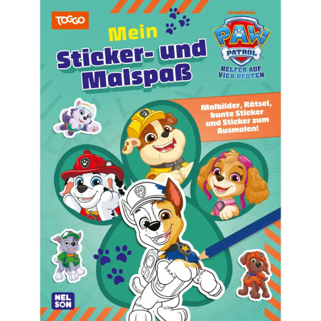 PAW Patrol Mitmachbuch: Mein Sticker- und Malspaß